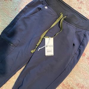 Figs Quiet Navy Jogger Scrub Pants
